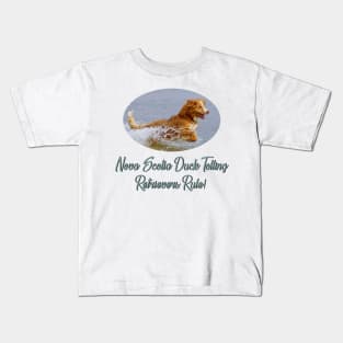 Nova Scotia Duck Tolling Retrievers Rule! Kids T-Shirt